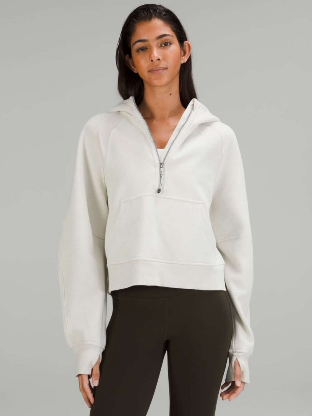 Lululemon Scuba Oversized Half-Zip Hoodie Bone (First Release) M/L